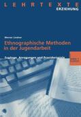 Lindner |  Ethnographische Methoden in der Jugendarbeit | Buch |  Sack Fachmedien