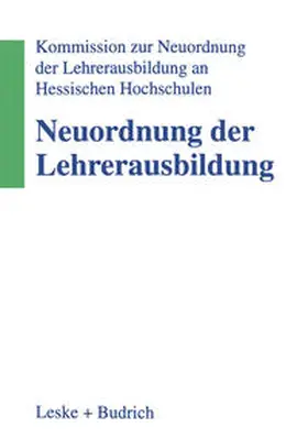  Neuordnung der Lehrerausbildung | eBook | Sack Fachmedien