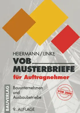 Heiermann / Linke |  VOB-Musterbriefe für Auftragnehmer | eBook | Sack Fachmedien
