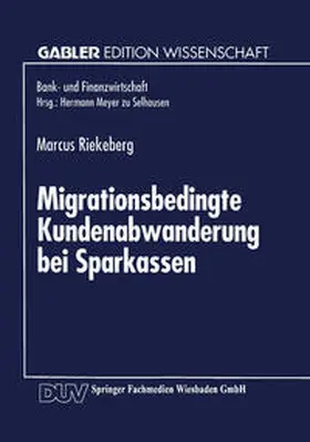Migrationsbedingte Kundenabwanderung bei Sparkassen | E-Book | www.sack.de