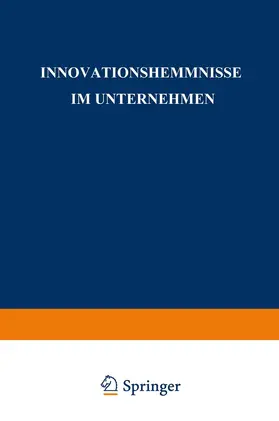 Bitzer |  Innovationshemmnisse im Unternehmen | Buch |  Sack Fachmedien