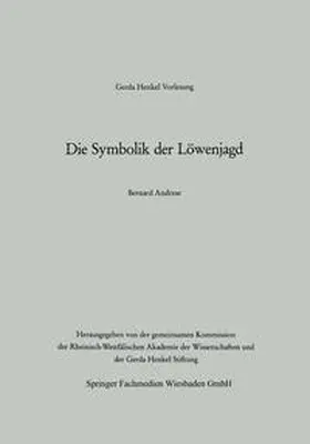 Andreae |  Die Symbolik der Löwenjagd | eBook | Sack Fachmedien