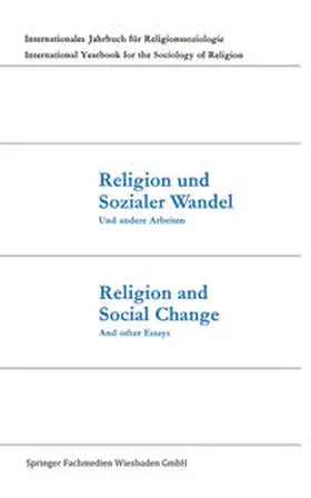 Dux | Religion und Sozialer Wandel Und andere Arbeiten / Religion and Social Change And other Essays | E-Book | www.sack.de