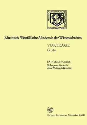 Lengeler |  Shakespeares Much Ado About Nothing als Komödie | Buch |  Sack Fachmedien