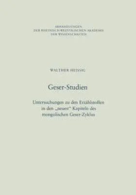 Heissig |  Geser-Studien | eBook | Sack Fachmedien