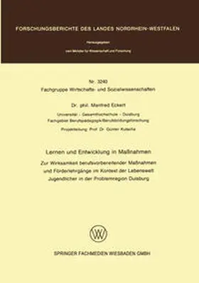 Eckert | Lernen und Entwicklung in Maßnahmen | E-Book | sack.de