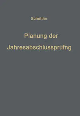 Schettler | Planung der Jahresabschlußprüfung | E-Book | www.sack.de