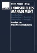 Albach |  Industrielles Management | Buch |  Sack Fachmedien
