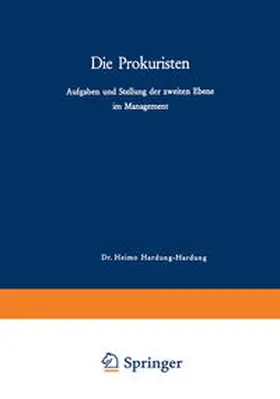 Hardung-Hardung | Die Prokuristen | E-Book | sack.de