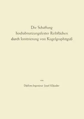 Fink | Die Schaffung hochabnutzungsfester Reibflächen durch Ionitrierung von Kugelgraphitguß | E-Book | www.sack.de