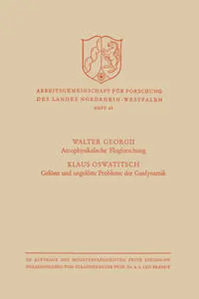 Georgii |  Aerophysikalische Flugforschung / Gelöste und ungelöste Probleme der Gasdynamik | eBook | Sack Fachmedien