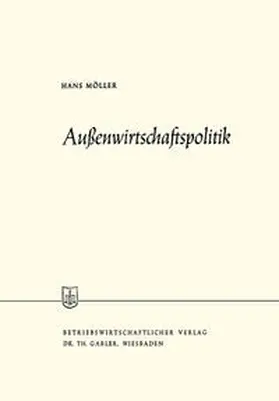 Möller |  Außenwirtschaftspolitik | eBook | Sack Fachmedien