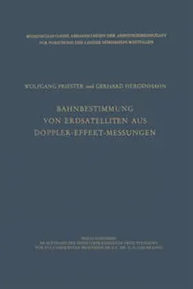 Priester |  Bahnbestimmung von Erdsatelliten aus Doppler-Effekt-Messungen | eBook | Sack Fachmedien
