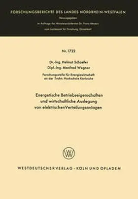 Schaefer |  Energetische Betriebseigenschaften und wirtschaftliche Auslegung von elektrischen Verteilungsanlagen | eBook | Sack Fachmedien