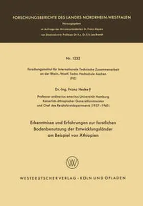 Heske |  Erkenntnisse und Erfahrungen zur forstlichen Bodenbenutzung der Entwicklungsländer am Beispiel von Äthiopien | eBook | Sack Fachmedien
