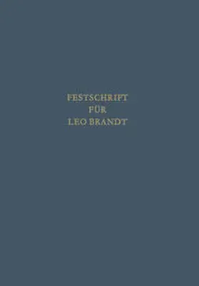 Meixner / Kegel |  Festschrift für Leo Brandt zum 60. Geburtstag | eBook | Sack Fachmedien