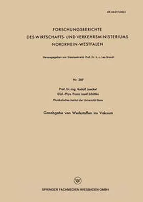 Jaeckel | Gasabgabe von Werkstoffen ins Vakuum | E-Book | www.sack.de