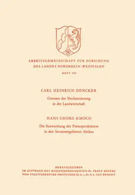 Dencker | Grenzen der Mechanisierung in der Landwirtschaft. Die Entwicklung der Futterproduktion in den Savannengebieten Afrikas | E-Book | www.sack.de