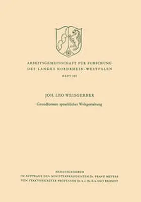 Weisgerber | Grundformen sprachlicher Weltgestaltung | E-Book | www.sack.de