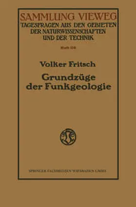 Fritsch | Grundzüge der Funkgeologie | E-Book | www.sack.de