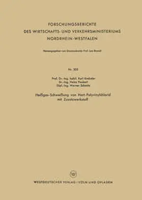 Krekeler |  Heißgas-Schweißung von Hart-Polyvinylchlorid mit Zusatzwerkstoff | eBook | Sack Fachmedien