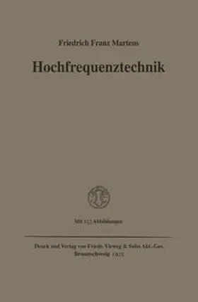 Martens |  Hochfrequenztechnik | eBook | Sack Fachmedien