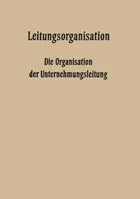 Hardach / Hundhausen / Tacke |  Leitungsorganisation | eBook | Sack Fachmedien