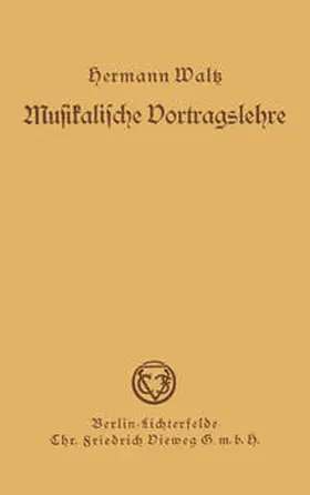 Waltz | Musikalische Vortragslehre | E-Book | www.sack.de
