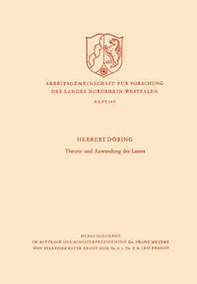 Döring |  Theorie und Anwendung des Lasers | eBook | Sack Fachmedien