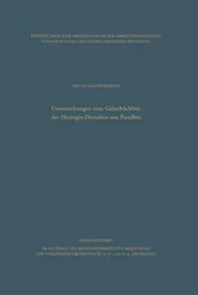 Gundermann | Untersuchungen zum Gebetbüchlein der Herzogin Dorothea von Preußen | E-Book | www.sack.de