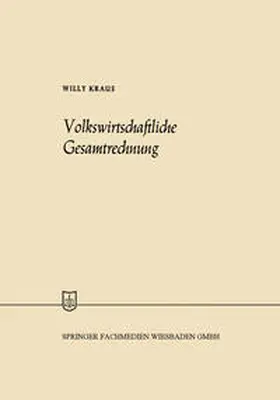 Kraus | Volkswirtschaftliche Gesamtrechnung | E-Book | www.sack.de