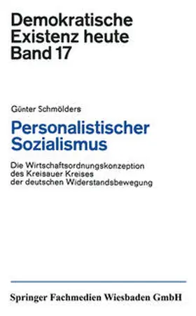 Schmölders | Personalistischer Sozialismus | E-Book | www.sack.de
