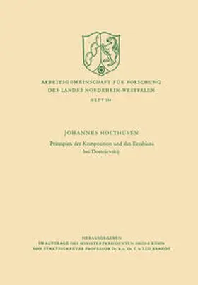Holthusen |  Prinzipien der Komposition und des Erzählens bei Dostojevskij | eBook | Sack Fachmedien