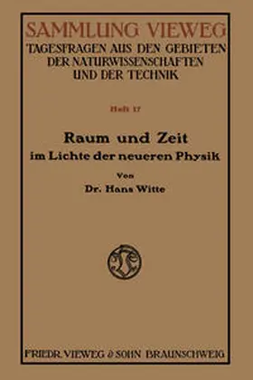 Witte | Raum und Zeit im Lichte der neueren Physik | E-Book | www.sack.de