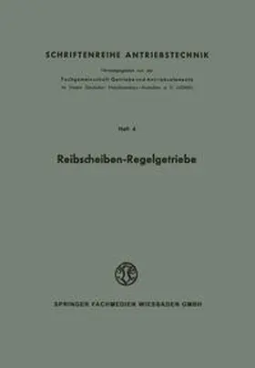 Thomas / Niemann |  Reibscheiben-Regelgetriebe | eBook | Sack Fachmedien