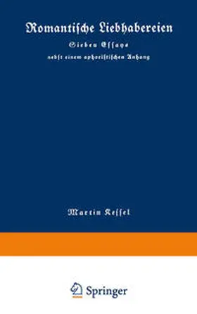 Kessel |  Romantische Liebhabereien | eBook | Sack Fachmedien