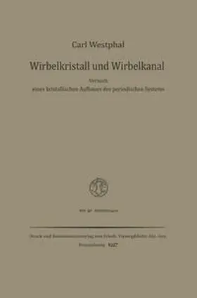Westphal | Wirbelkristall und Wirbelkanal | E-Book | www.sack.de
