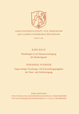 Kaup | Wandlungen in der Eisenerzversorgung der Nachkriegszeit. Gegenwärtige Forschungs- und Entwicklungsaufgaben der Eisen- und Stahlerzeugung | E-Book | www.sack.de