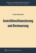 Giersch |  Giersch, H: Investitionsfinanzierung und Besteuerung | Buch |  Sack Fachmedien