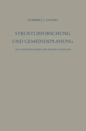 Lenort |  Strukturforschung und Gemeindeplanung | Buch |  Sack Fachmedien