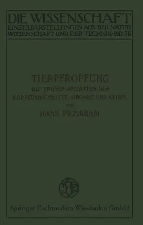 Przibram |  Tierpfropfung | Buch |  Sack Fachmedien