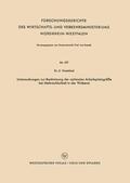 Wedekind |  Wedekind, E: Untersuchungen zur Bestimmung der optimalen Arb | Buch |  Sack Fachmedien