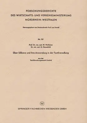 Weltzien |  Über Silikone und ihre Anwendung in der Textilveredlung | Buch |  Sack Fachmedien