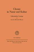 Meyer |  Chemie in Natur und Kultur | Buch |  Sack Fachmedien