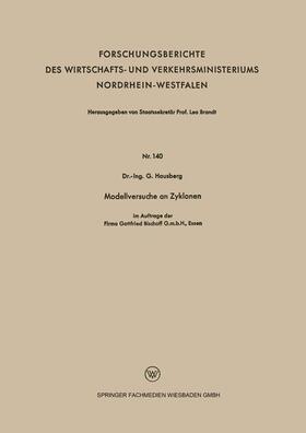 Hausberg |  Hausberg, G: Modellversuche an Zyklonen | Buch |  Sack Fachmedien