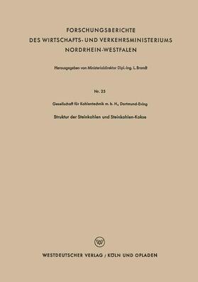 Loparo |  Struktur der Steinkohlen und Steinkohlen-Kokse | Buch |  Sack Fachmedien