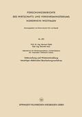 Opitz |  Opitz, H: Untersuchung und Weiterentwicklung neuartiger elek | Buch |  Sack Fachmedien