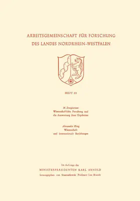 Zvegintzov |  Wissenschaftliche Forschung und die Auswertung ihrer Ergebnisse. Wissenschaft und internationale Beziehungen | Buch |  Sack Fachmedien