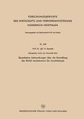 Danneel |  Danneel, R: Quantitative Untersuchungen über die Entwicklung | Buch |  Sack Fachmedien