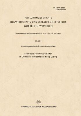 Loparo |  Seismische Forschungsarbeiten im Ostteil des Grubenfeldes Kö | Buch |  Sack Fachmedien